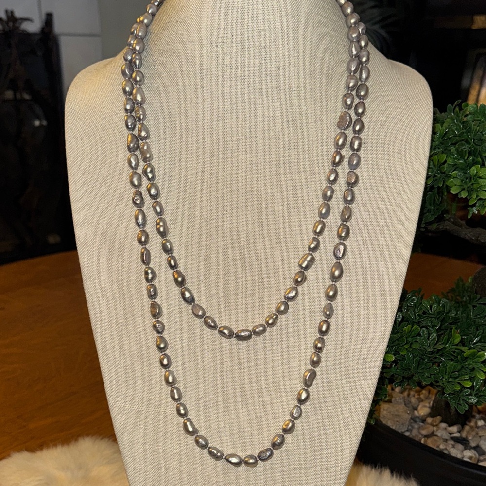 Silver Freshwater Pearl Necklace